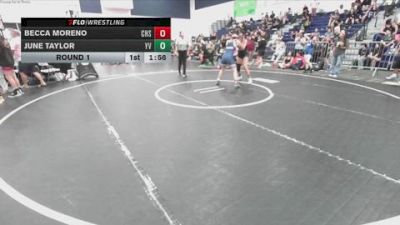 130 lbs Round 1 - Becca Moreno, Chaparral High School vs June Taylor, Yucca Valley