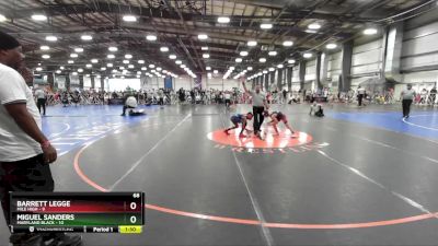 68 lbs Rd# 6- 9:00am Saturday Final Pool - Miguel Sanders, Maryland BLACK vs Barrett Legge, Mile High