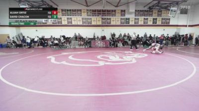 125 lbs 1st Place Match - David Chacon, Fresno City College vs Alijah Ortiz, Fresno City College
