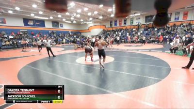 285 lbs Champ. Round 1 - Jackson Schichel, Wisconsin-Eau Claire vs Dakota Tennant, Muskingum University