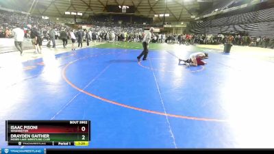 132 lbs Quarterfinal - Isaac Pisoni, Washington vs Drayden Gaither, Moses Lake Wrestling Club