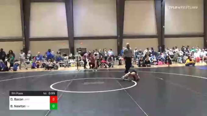40 lbs 5th Place - Dominic Bacon, Unattached vs Brooks Newton, Teknique ...