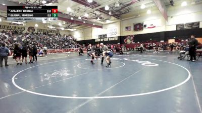 145 lbs Champ. Round 2 - Azaleah Bernal, Downey vs Elienal Moreno, Bloomington