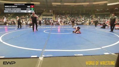 37 lbs Final - Brielle Cablay, Pounders WC vs Thomas Castaneda, El Paso Texas Wrestling Club