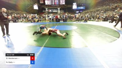 132 lbs Rnd Of 128 - Braden Henderson, Virginia vs Noah Daily, Massachusetts