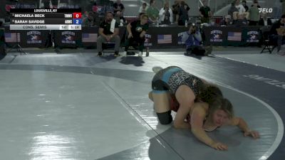 59 kg Cons. Semis - Michaela Beck, TMWC vs Sarah Savidge, Army (WCAP)
