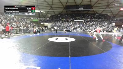 Boys 4A 157 lbs 3rd Place Match - Ethan Owens, Yelm vs Gibson Ayling, Auburn Riverside