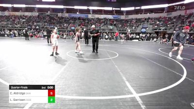 91.6 lbs Quarterfinal - Teagan Cullum, Herrin Jr WC vs Lacie Brown, Warsaw Wildcat Wrestling