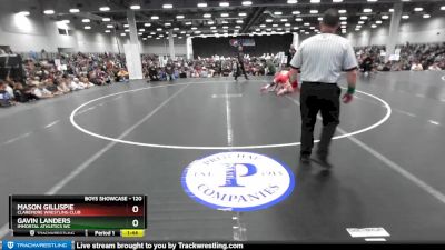 120 lbs Champ. Round 1 - Gavin Landers, Immortal Athletics WC vs Mason Gillispie, Claremore Wrestling Club