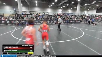 92 lbs 5th Place Match - Maximus Pearch, IL vs Jeremiah Hayes, IL