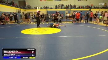 130 lbs Round 2 - Liam Beardsley, Chesty Lions Wrestling Club vs Oakley Rich, Dodge City Training Center