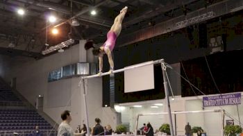 Qian Xuejia (CHN) Bars, Training Day 2 - 2018 City of Jesolo Trophy