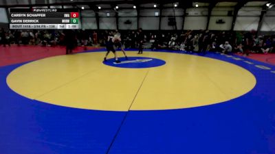 U16 FS - 106 lbs Cons. Semis - Carsyn Schaffer, Riverhawk Wrestling Academy vs Gavin Derrick, Mat Rats Rebooted Wrestling
