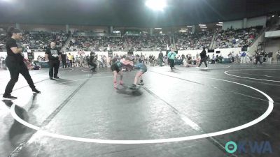 67 lbs Consi Of 8 #2 - Kynslee Church, Team Tulsa Wrestling Club vs Rye Bowerman, Madill Takedown