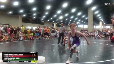 95 lbs Round 4 (6 Team) - Weston Kirkpatrick, Rabbit WC vs Maddox Fulgium, Team Misfits