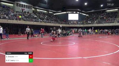 120 lbs Quarterfinal - Zane Crouse, Harrisburg vs Owen O`Leary, Monroe Twp