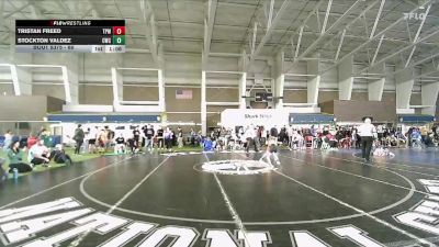 66 lbs Cons. Round 4 - Stockton Valdez, Carbon Wrestling Club vs Tristan Freed, Team Prestige Wrestling