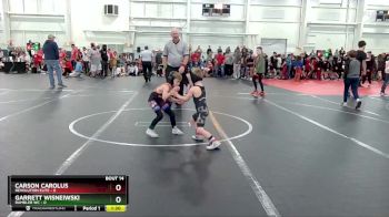 48 lbs Round 5 (6 Team) - Carson Carolus, Revolution Elite vs Garrett Wisneiwski, Rambler WC