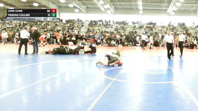 145 lbs Quarterfinal - Luke Cline, MO vs Tristan Collier, TN