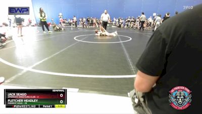 76 lbs Semis (4 Team) - Jack Seago, OpenMats Wrestling Club vs Fletcher Headley, Midwest Gold