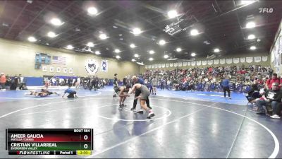 138 lbs Champ. Round 3 - Cristian Villarreal, Evergreen Valley vs Ameer Galicia, Matilda Torres