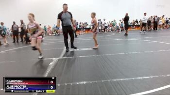 78 lbs Round 3 (8 Team) - Allie Procter, Backyard Brawlers vs CJ Aultman, Georgia United Blue