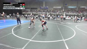 95 lbs Rr Rnd 1 - Benjamin Baca, Pikes Peak Warriors vs Zavian Palma-vigil, Duran Elite