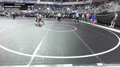 148 lbs Semifinal - Nathaniel Dickson, Wilson Central vs Carter Kendrick, Canton C-Hawks