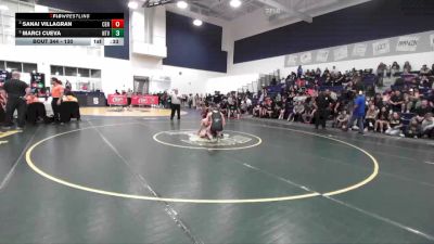 130 lbs Cons. Semi - Marci Cueva, Northview vs Sanai Villagran, Centennial (Corona)