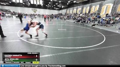 144 lbs Cons. Round 4 - Kayden Vannatta, Markesan vs Seth Smallish, Random Lake