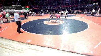 2A 157 lbs Cons. Round 1 - Charlie Cross, Deerfield (H.S.) vs Joseph Merritt, Calumet City (Thornton Fractional North)