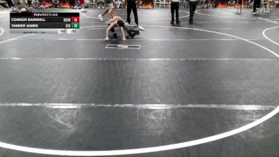72 lbs Round 3 - Connor Barnhill, Bay County Elite Wrestling vs Tanner James, SCSOW