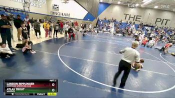 79 lbs Quarterfinal - Landon Ripplinger, Northside Wrestling Club vs Atlas Trout, Wasatch