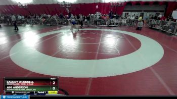 106 lbs Semifinal - Cassidy O`Connell, CrassTrained: Weigh In Club vs Aini Anderson, Holmen High School Wrestling