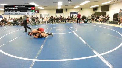 150 lbs Cons. Round 3 - Jacob Martinez, El Modena vs Nathan Wightman, Westmont