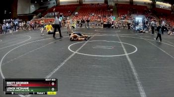 96-100 lbs Quarterfinal - Lenox McShane, Rambler Wrestling Club vs Brett Georger, Unattached