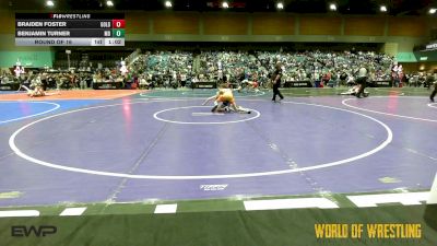 89 lbs Round Of 16 - Braiden Foster, Gold Rush Wrestling Academy vs Benjamin Turner, Mad Dawg Wrestling Club