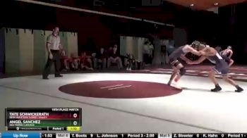 120 lbs 19th Place Match - Tate Schwickerath, New Hampton/Turkey Valley vs Angel Sanchez, Des Moines Lincoln