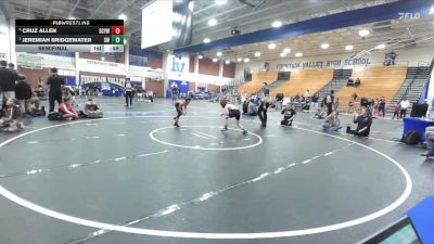 82-88 lbs Semifinal - Jeremiah Bridgewater, Sting WC vs Cruz Allen, San Clemente Youth Wrestling