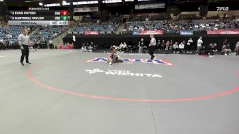 141 lbs Semifinal - 3 Evan Potter, Southern Oregon vs 2 Hartwell Taylor, Saint Mary