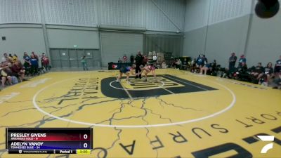 144 lbs Round 2 (6 Team) - Presley Givens, Arkansas Gold vs Adelyn Vanoy, Tennessee Blue