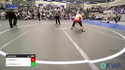 85 lbs Consolation - Jace Henson, Carl Albert vs Jonathon Primeaux, Henryetta Knights Wrestling Club