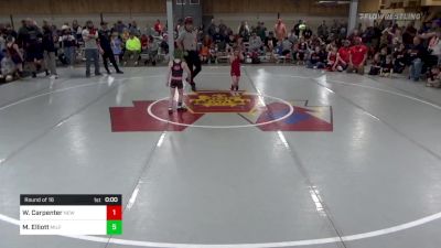 Round Of 16 - Wyatt Carpenter, New Milford vs Maverick Elliott, Milford