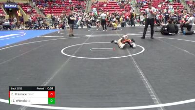 64 lbs Champ. Round 2 - Zayne Wieneke, Lawrence Elite vs Cruz Prasnicki, Dakota Boyz Wrestling Club