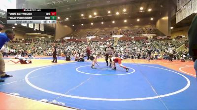 90 lbs Quarterfinal - Jude Schweizer, Conway Wrestling Club vs Klay Flickinger, Pottsville Apache Youth Wrestling