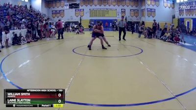 150 lbs Champ. Round 2 - William Smith, Monsta vs Laine Slayton, Buchholz High School