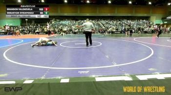 108 lbs Round Of 64 - Brandon Valenzuela, Pounders WC vs Sebastian Stsiapanau, Roundtree Wrestling Academy