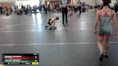 70 lbs Round 2 - Dominik Keomany, Home School vs Vincent Bennett, Charlotte Public School Charlotte MI