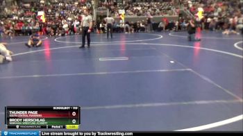 110 lbs Champ. Round 1 - Thunder Page, South Central Punishers vs Brody Herschlag, Nebraska Wrestling Academy