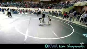 45 lbs Semifinal - Olivia Emmons, Grove Takedown Club vs Anniyah Bear, Mojo Grappling Academy